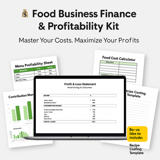 💰 Food Business Finance & Profitability Kit 📊 Master Your Costs. Maximize Your Profits.