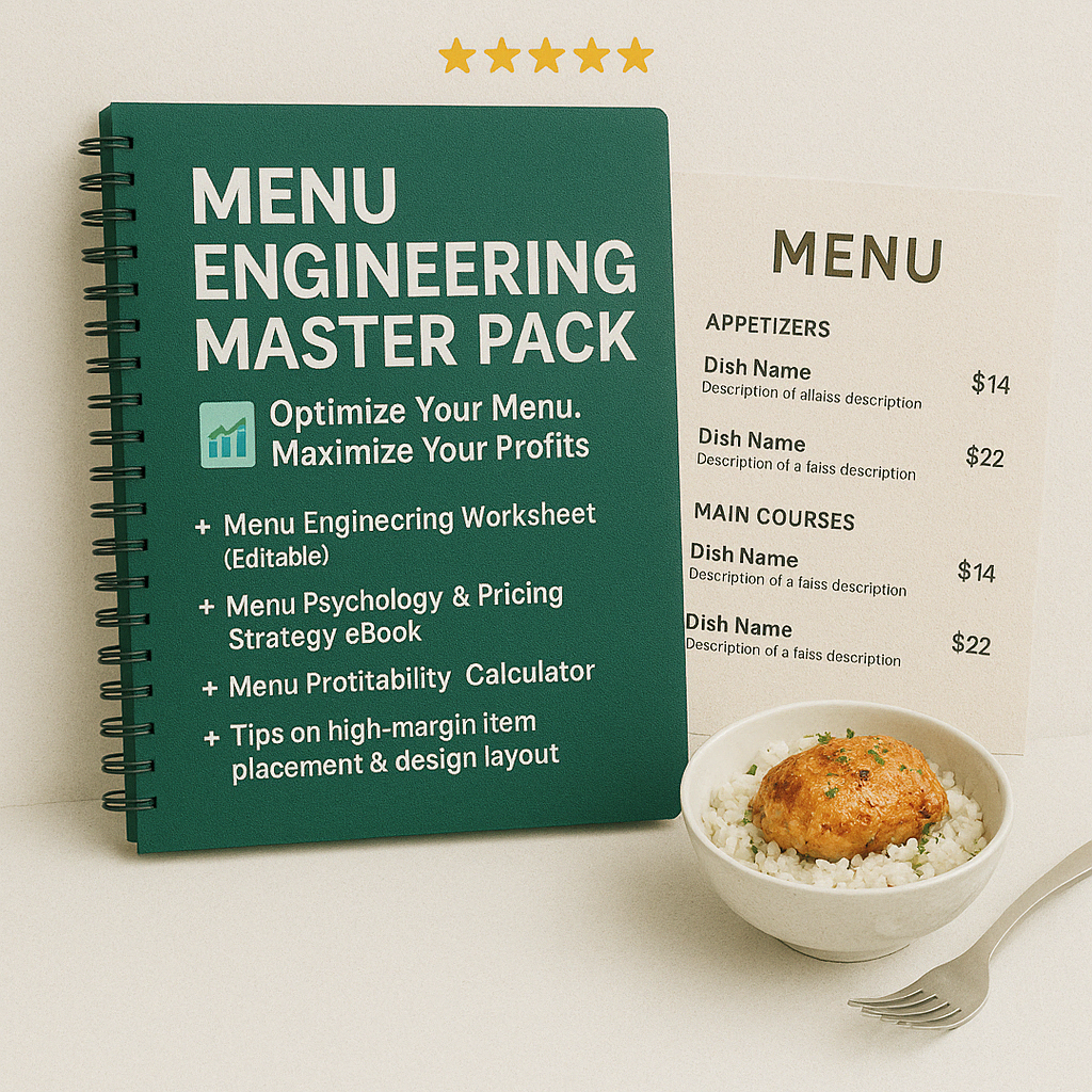 Menu Engineering Master Pack π Optimize Your Menu. Maximize Your Profits.