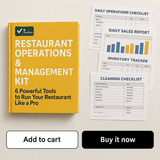 🍽️ Restaurant Operations & Management Kit  ✅ 6 Powerful Tools to Run Your Restaurant Like a Pro